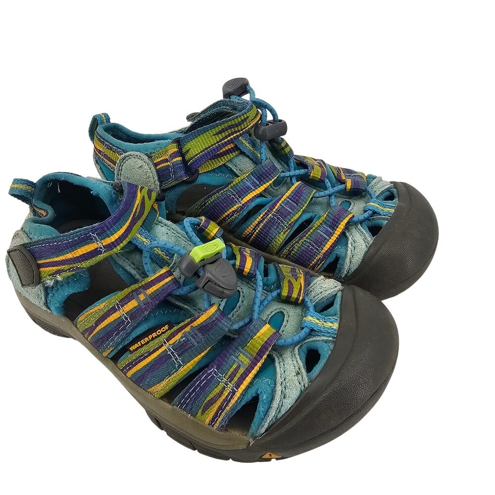 KEEN Youth Newport H2 Water Sandal Blue Toe Protection Quick Dry Kid Unisex 13